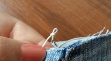 Джинсовые шорты с обвязкой каймой Вязание крючком по квадратам из джинсовой ткани